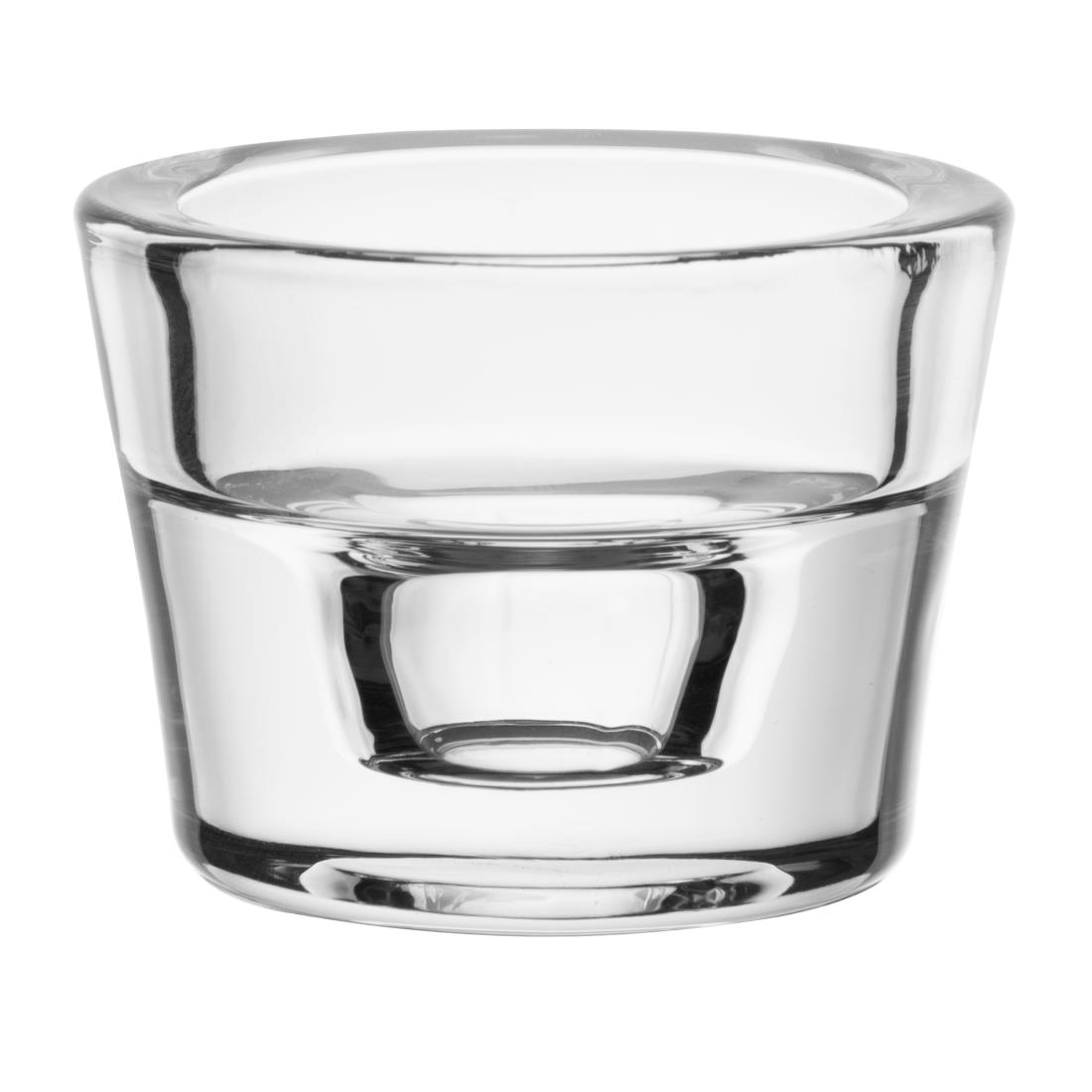 Olympia Clear Classic Glasses Tealight Holders 60X45mm (6 Pack)