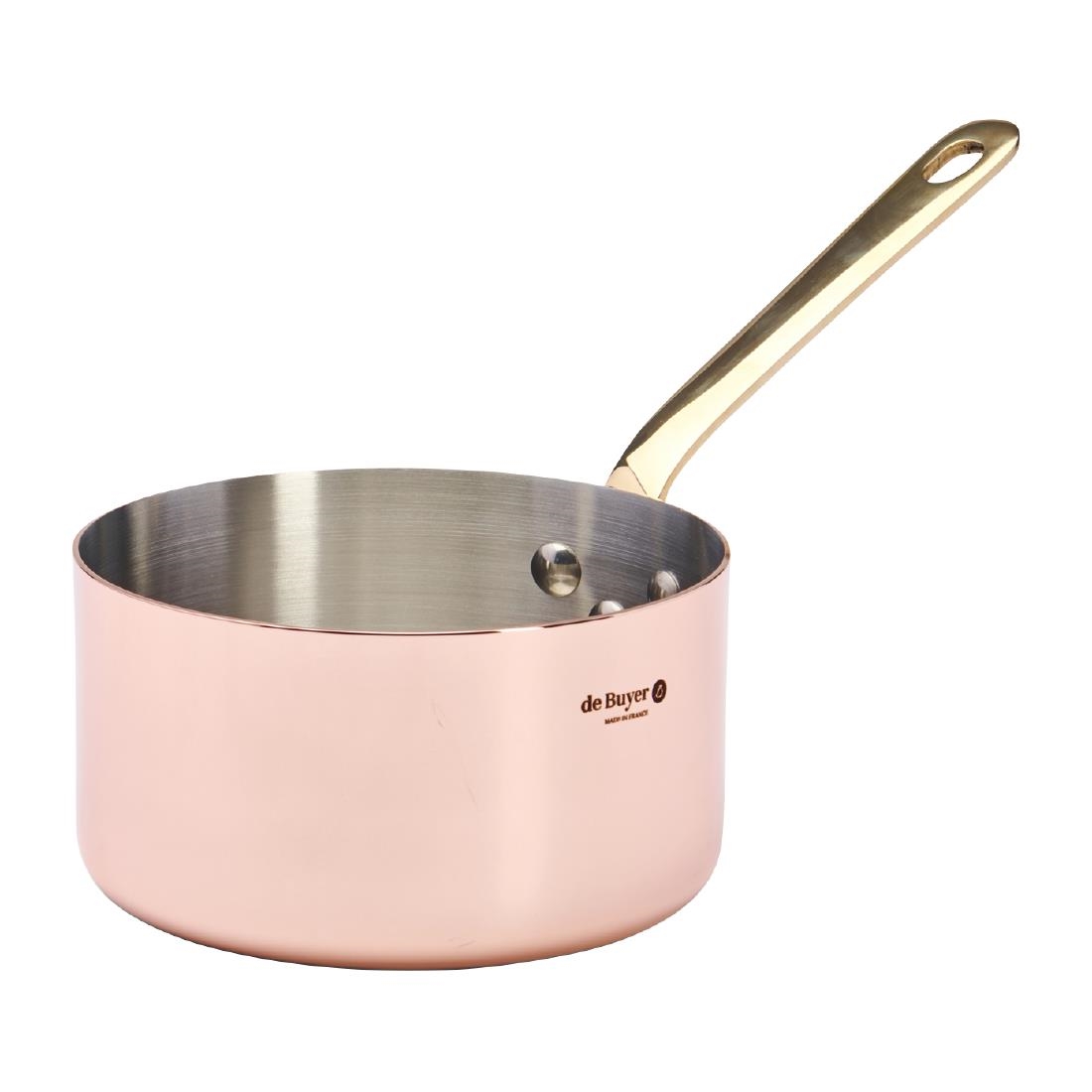 De Buyer Copper Inocuivre Saucepan With Brass Handle 14Cm