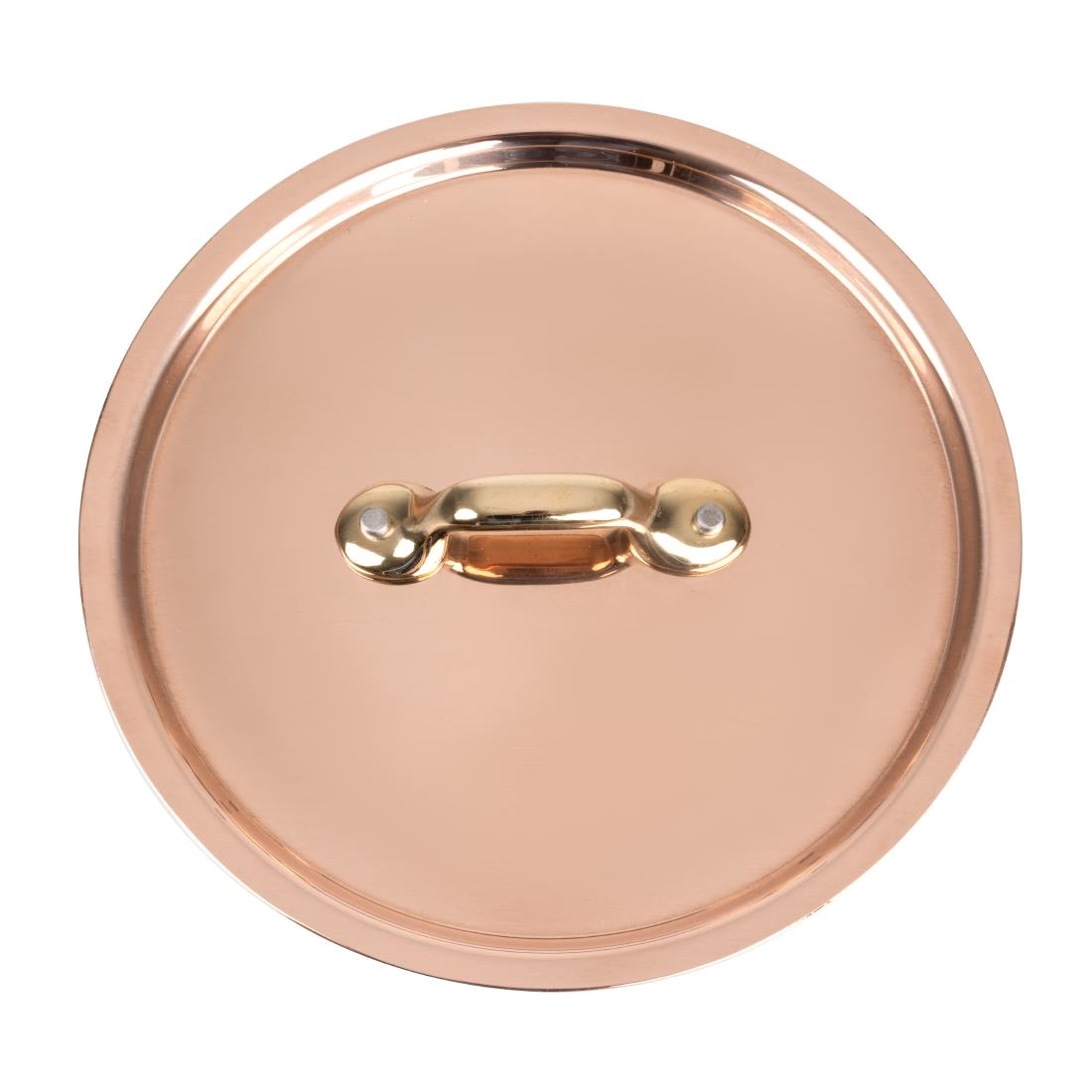 De Buyer Copper Inocuivre Lid With Brass Handle 14Cm