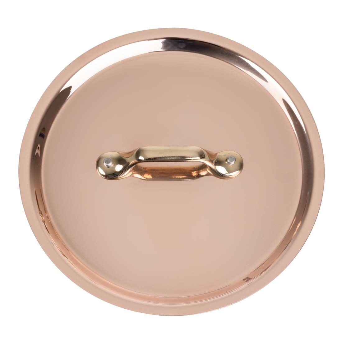 De Buyer Copper Inocuivre Lid With Brass Handle 16Cm