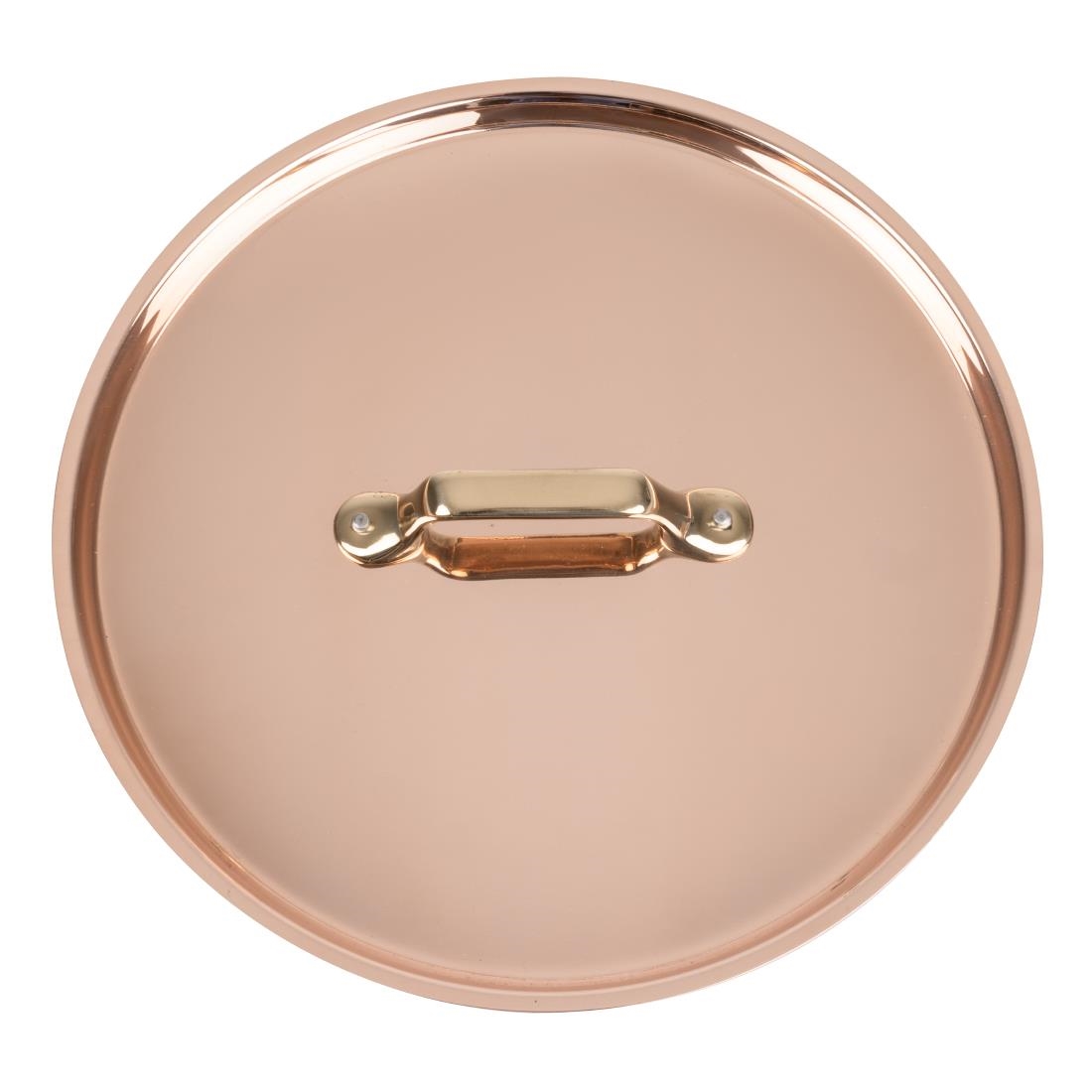 De Buyer Copper Inocuivre Lid With Brass Handle 24Cm