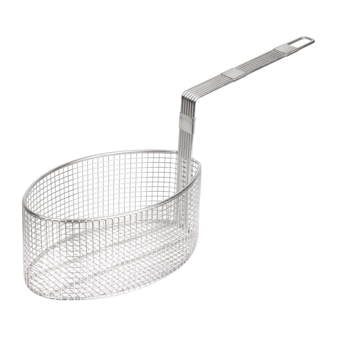 Vogue Silver Oval Frying Basket 300X146mm