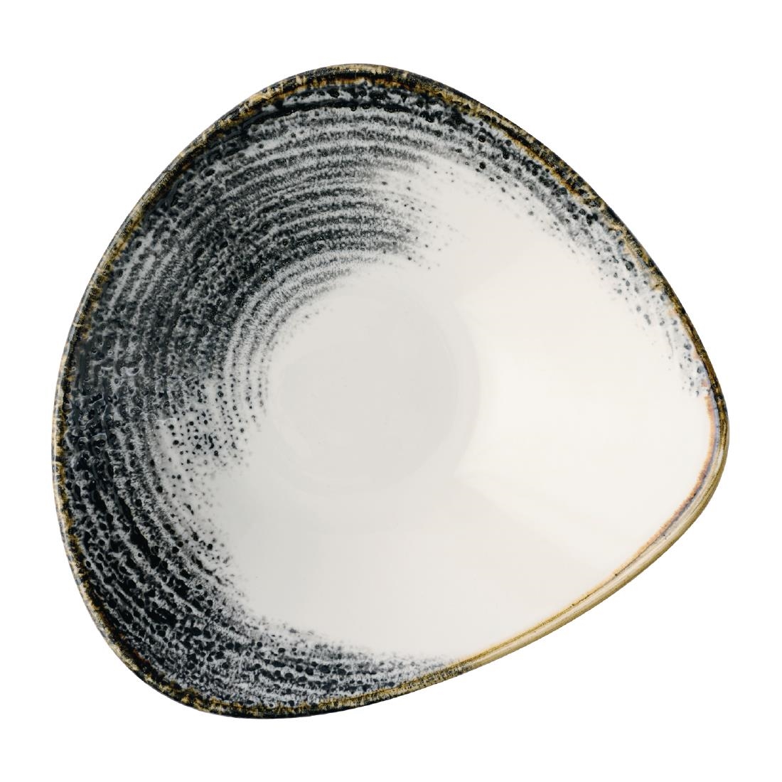 Churchill Super Vitrified Black Churchill Homespun Accents Lotus Bowls 235Mm (12 Pack)