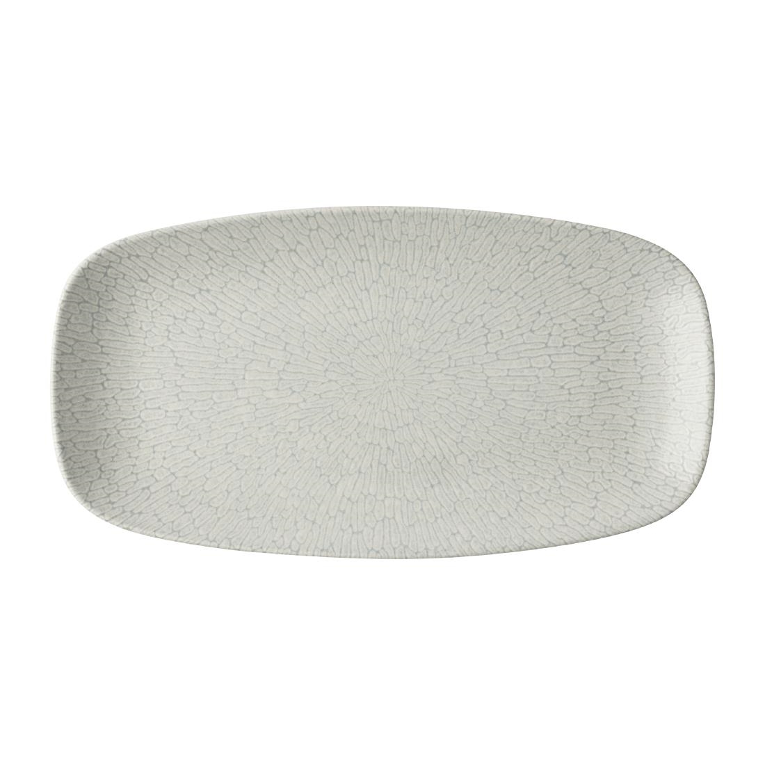 Churchill Super Vitrified Grey Churchill Delta Oblong Plates 355X189mm (6 Pack)
