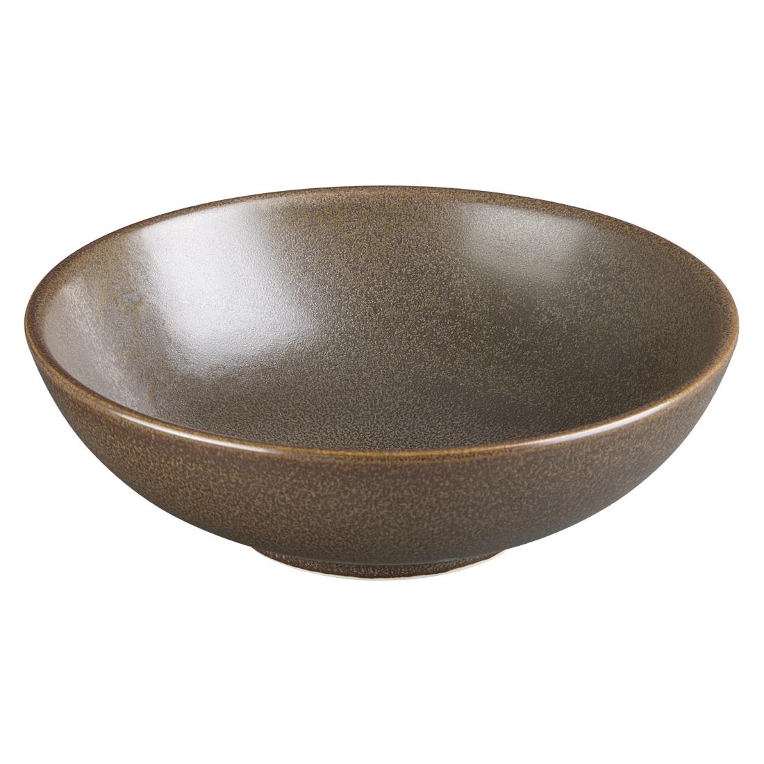 Olympia Brown Ember Coupe Bowls Mahogany 200Mm (4 Pack)