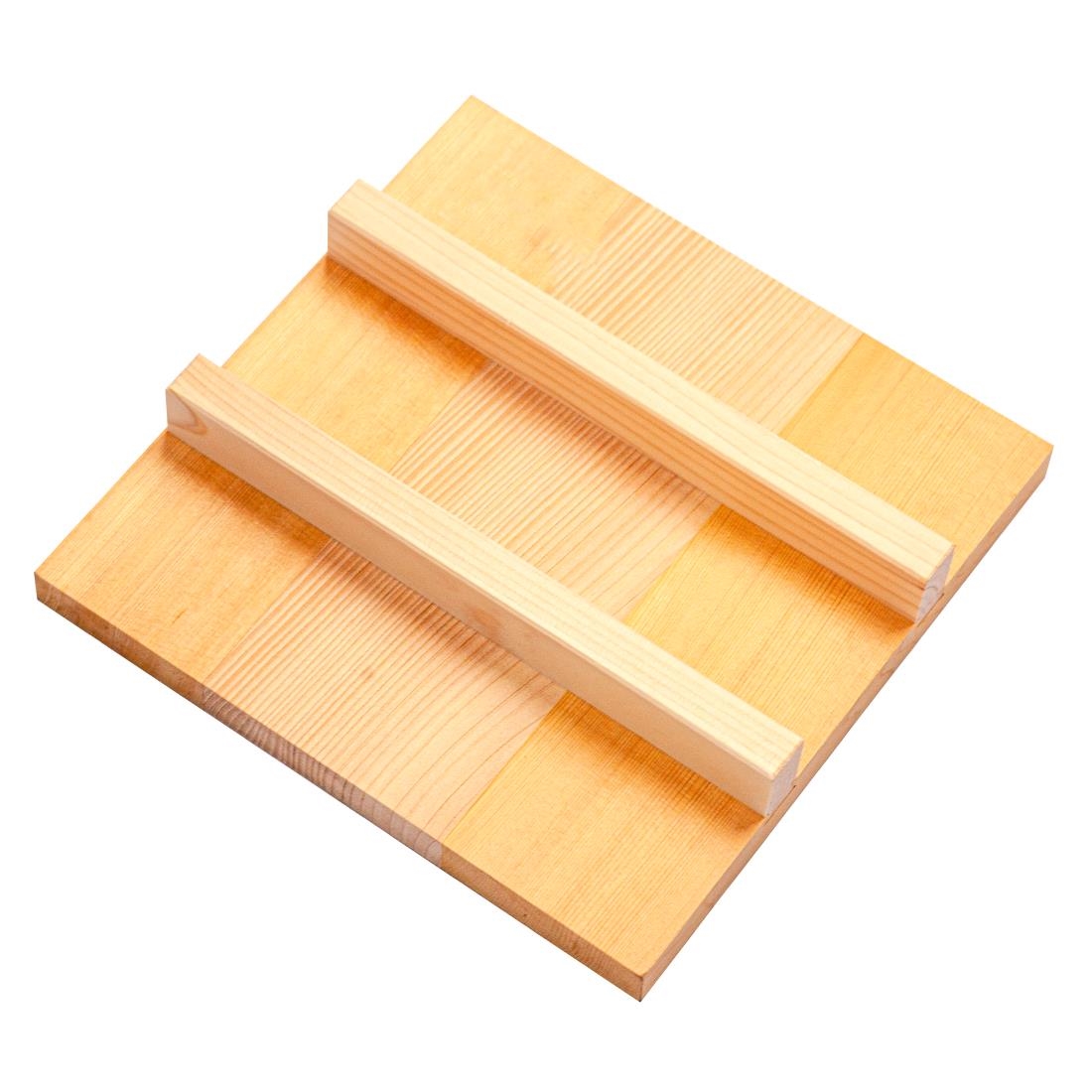 Ebm Brown Wooden Lid For Tamagoyaki Omelette Pan 21Cm