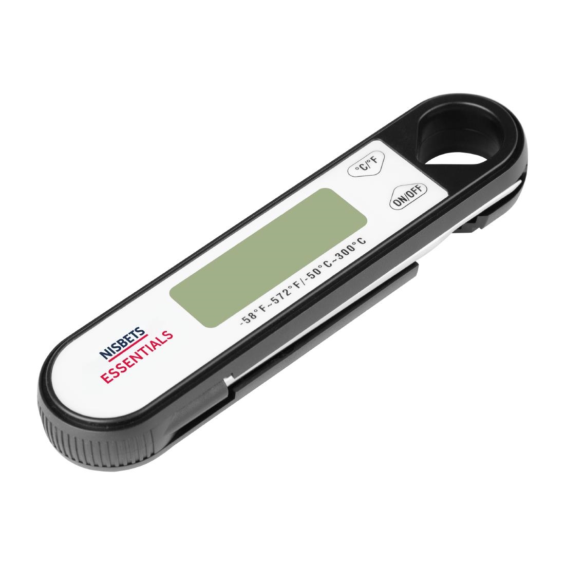 Nisbets Essentials Black Probe Thermometer