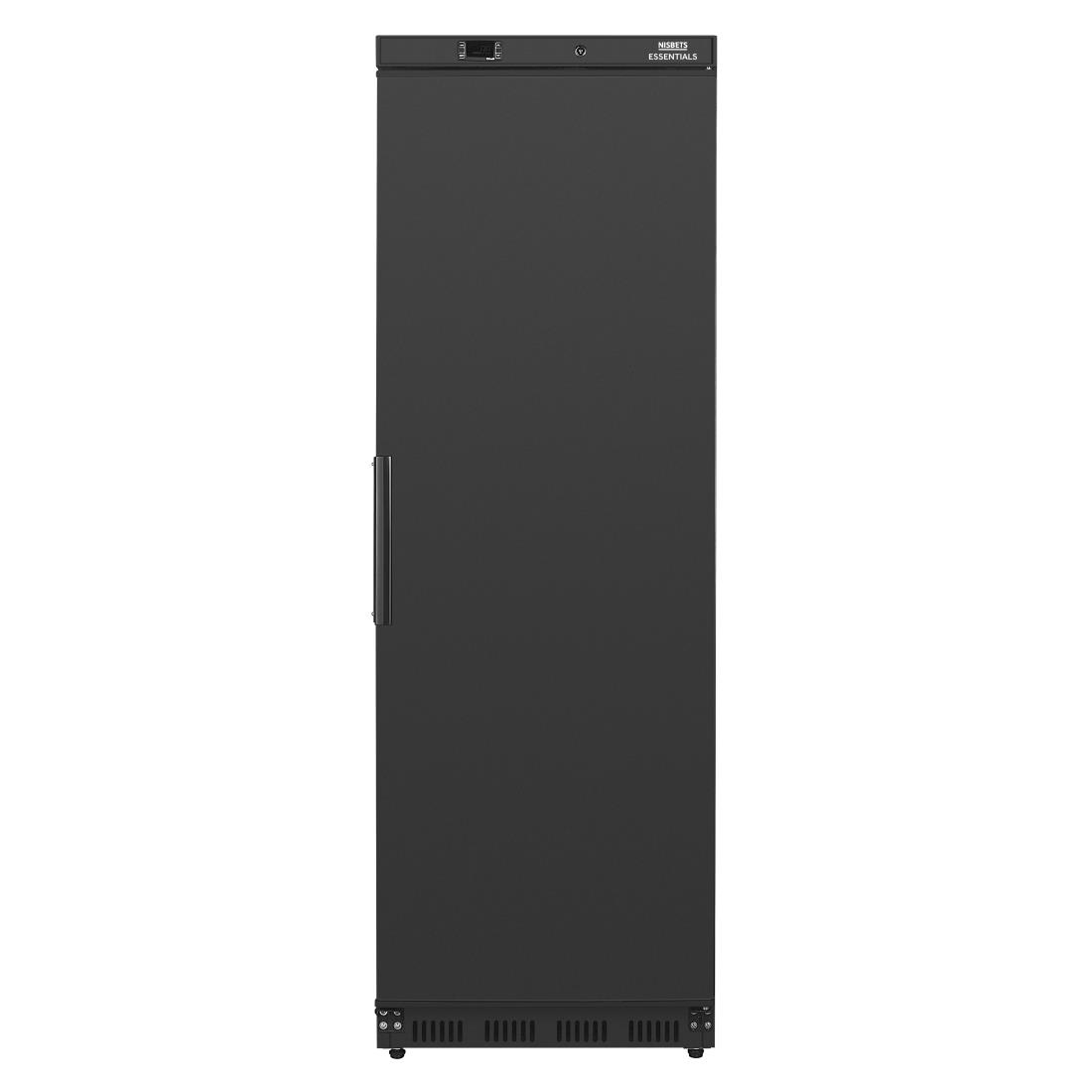 Nisbets Essentials Upright Refrigerator Black 400Ltr - JB198 - Nisbets