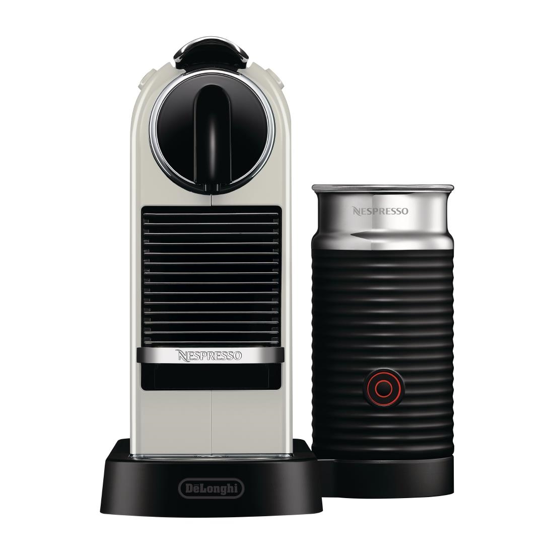 Delonghi White Nespresso Citiz By De'longhi & Aeroccino3 Milk Frother En267.wae