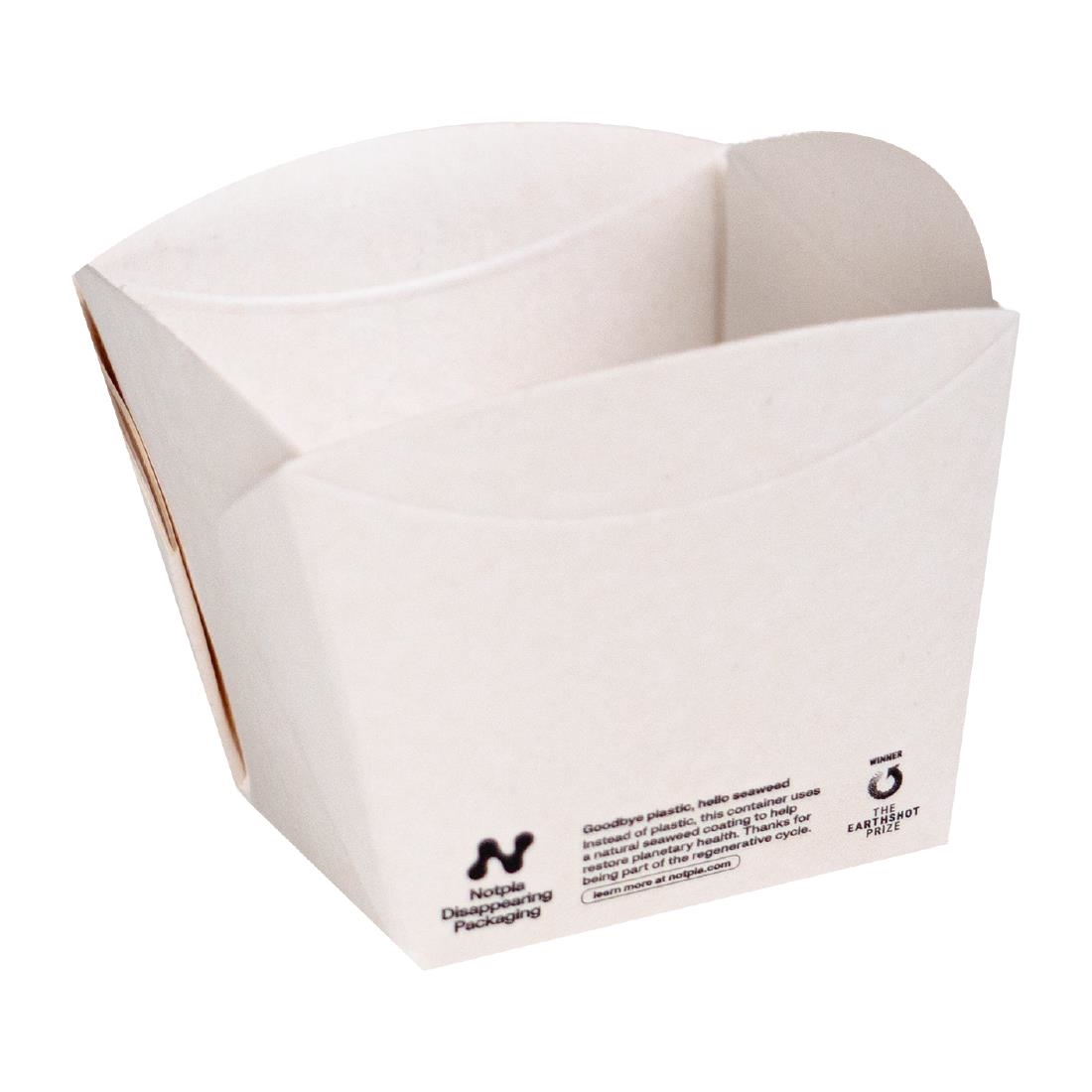 Notpla White Square Open Takeaway Boxes 350Ml - ( 250 Pack)