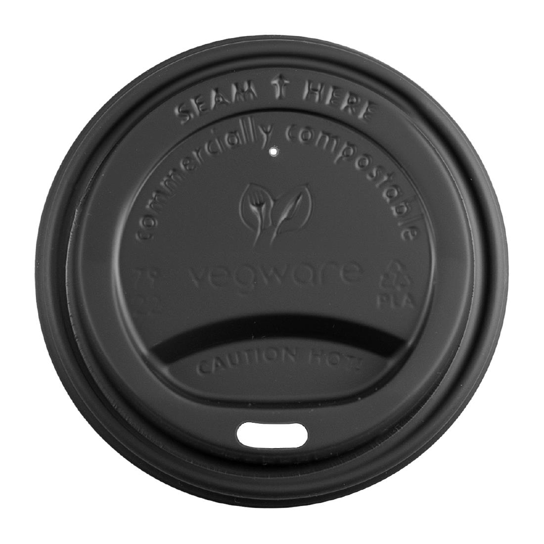 Vegware Black 79-Series Cpla Hot Cup Lids (1000 Pack)