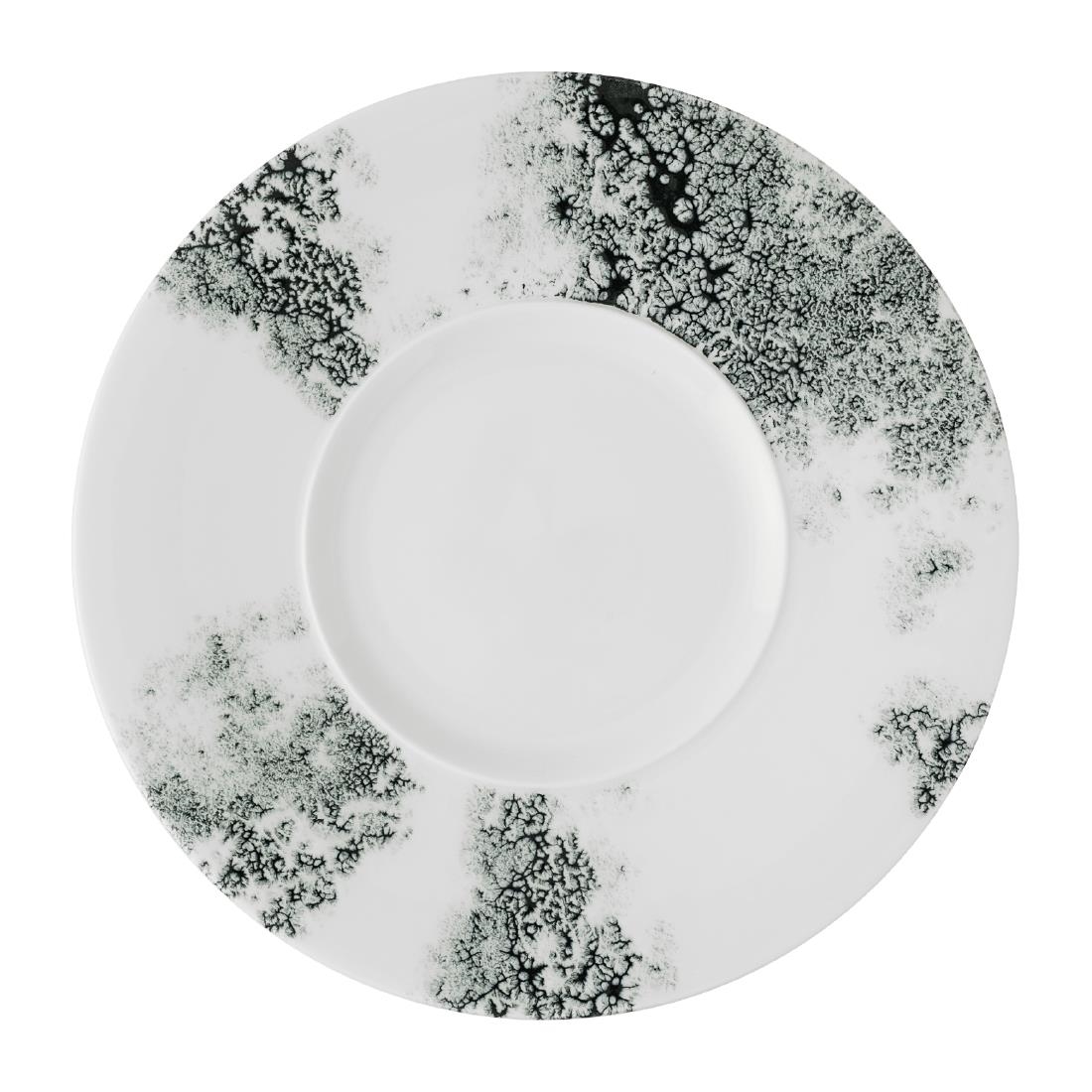 Churchill Patterned Alchemy Ambience Medium Rim Plates Smoke Black 280Mm (6 Pack)