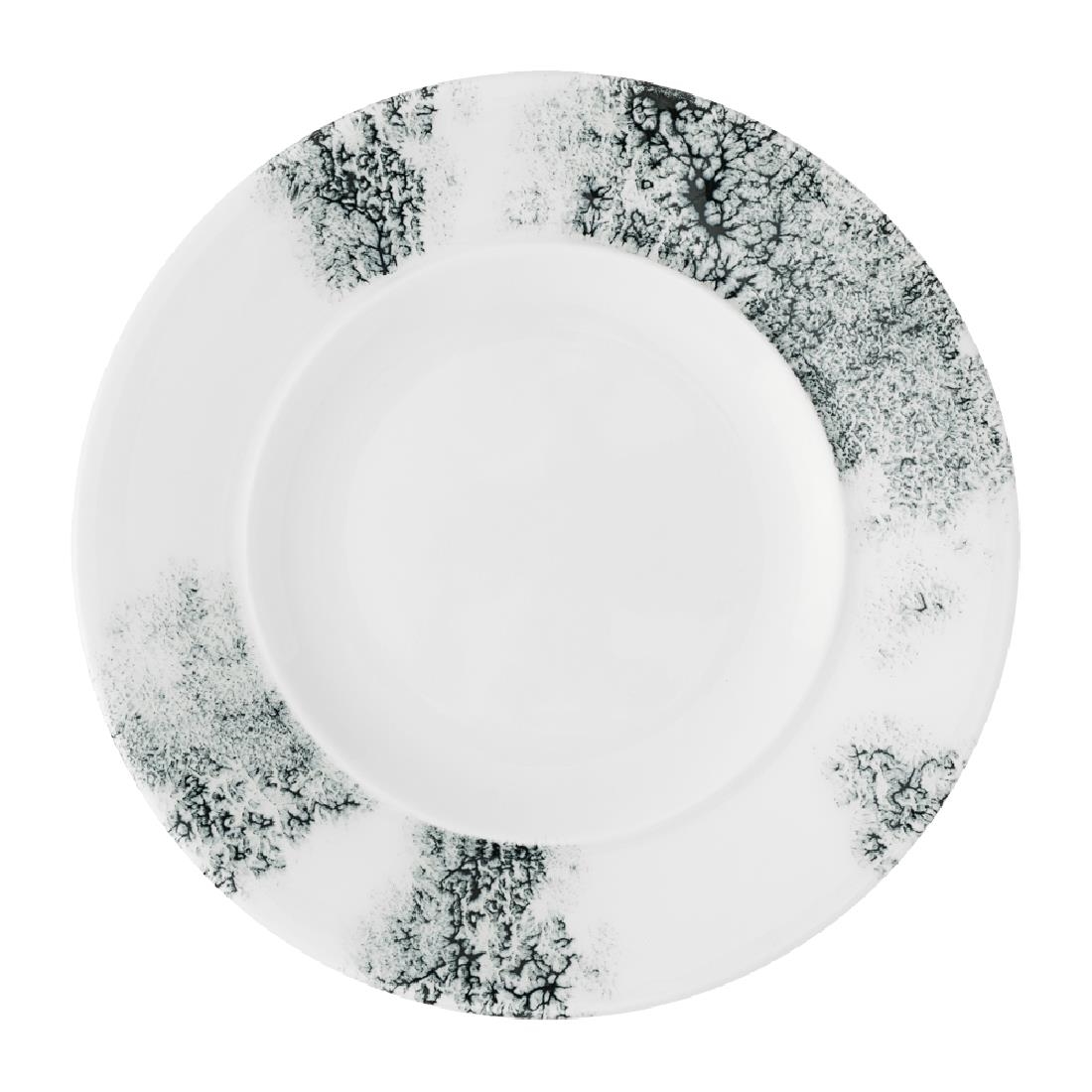 Churchill Patterned Alchemy Ambience Standard Rim Plates Smoke Black 162Mm (6 Pack)