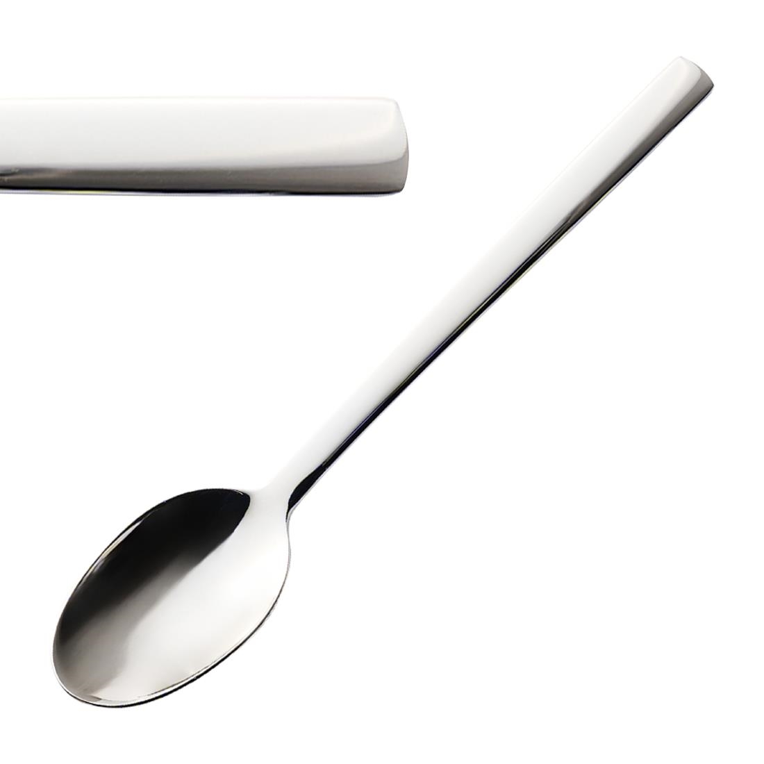 Churchill Silver Linear Cutlery Dessert Spoons (12 Pack)