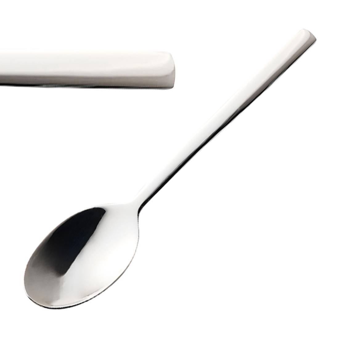 Churchill Silver Linear Cutlery Demitasse Spoons (12 Pack)