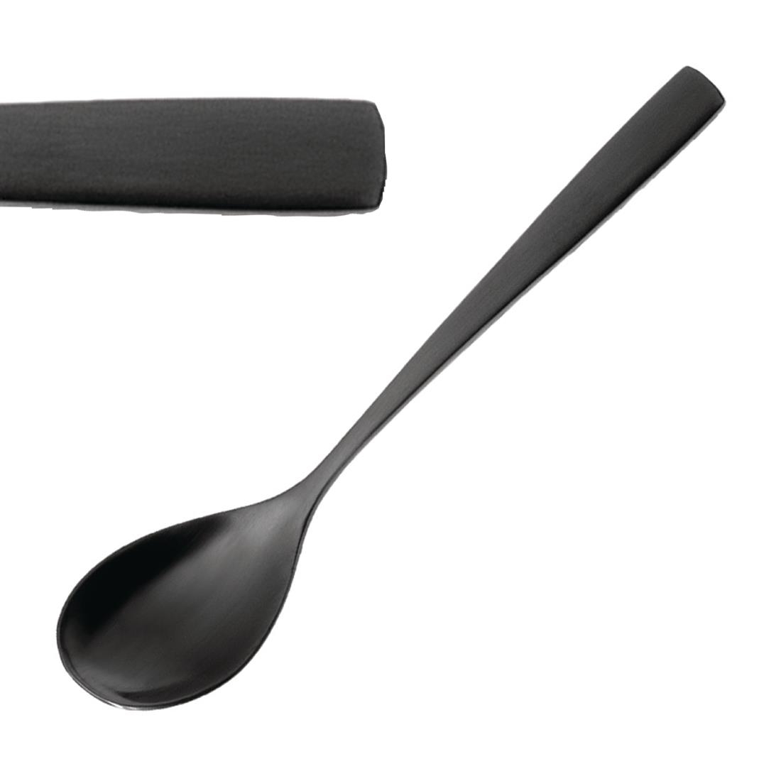 Comas Black Bcn Moka Spoons (12 Pack)