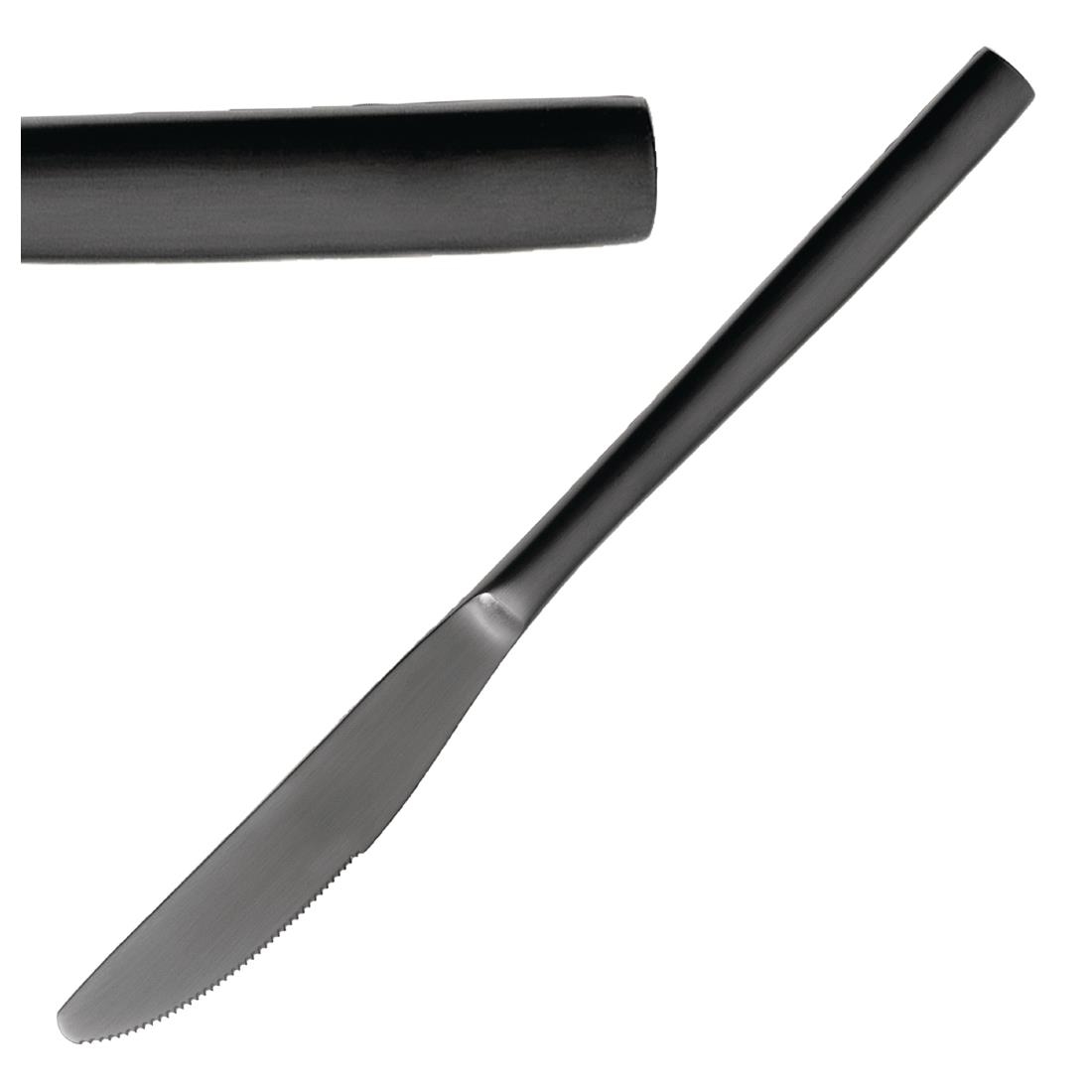 Comas Black Bcn Dessert Knives (12 Pack)