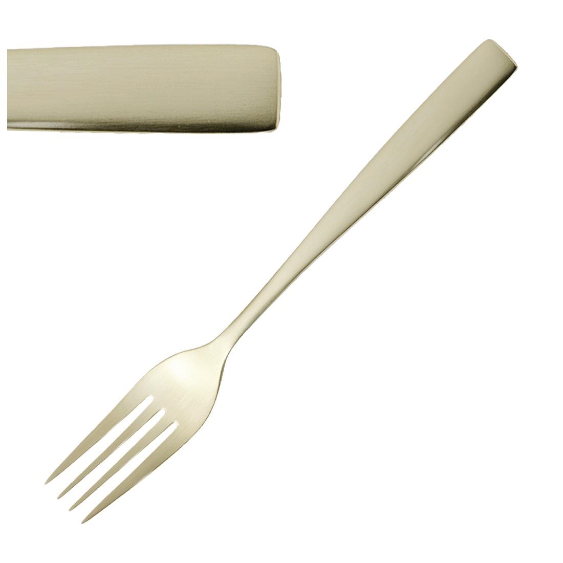 Comas Gold Bcn Champagne Table Forks (12 Pack)