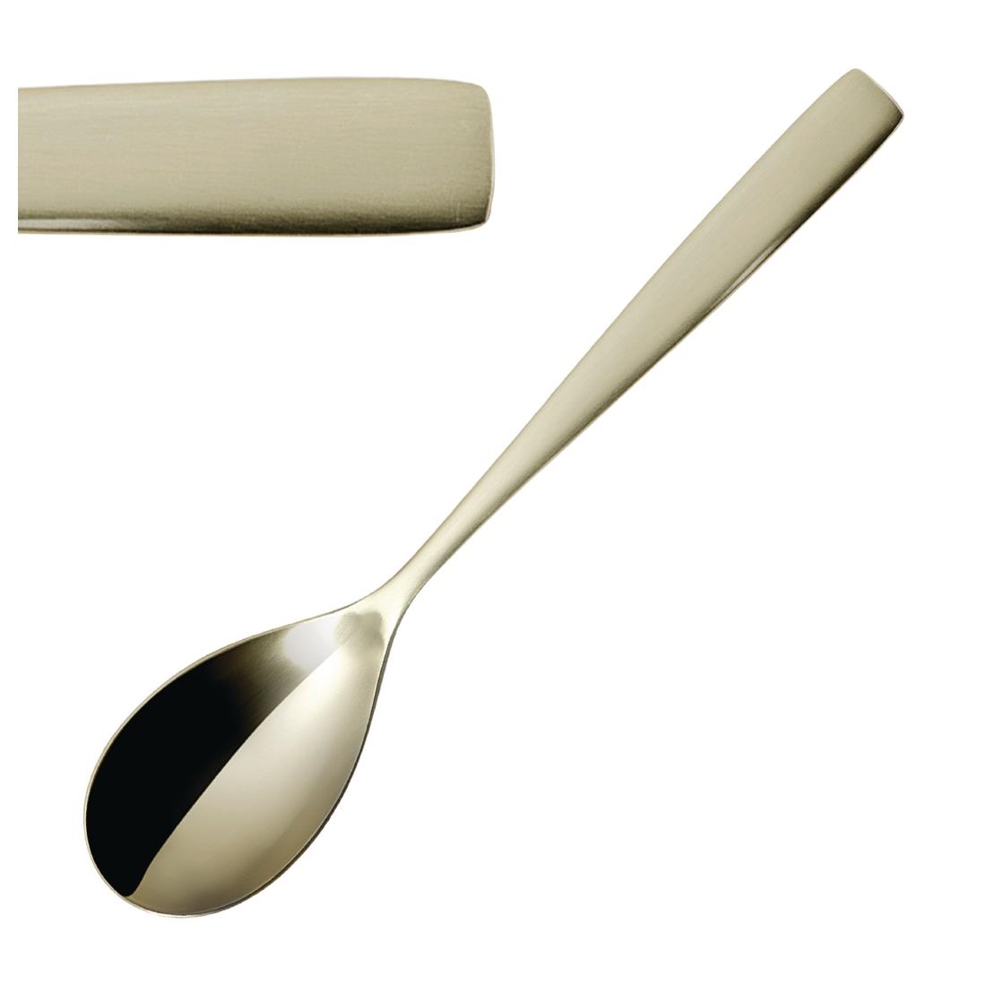 Comas Gold Bcn Champagne Dessert Spoons (12 Pack)