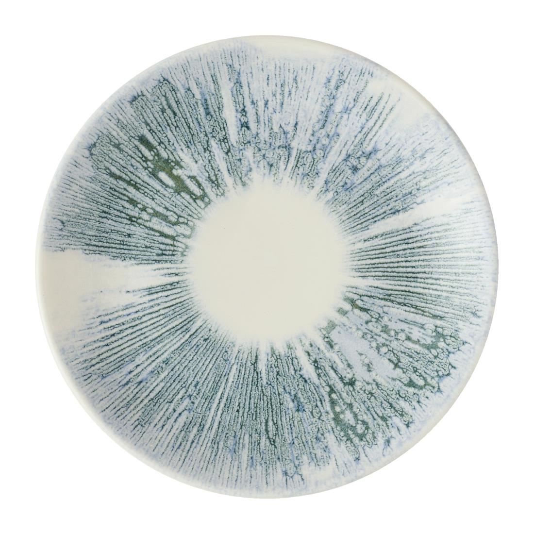 Churchill Super Vitrified Patterned Churchill Lyra Blue Evolve Coupe Plates 165Mm (12 Pack)