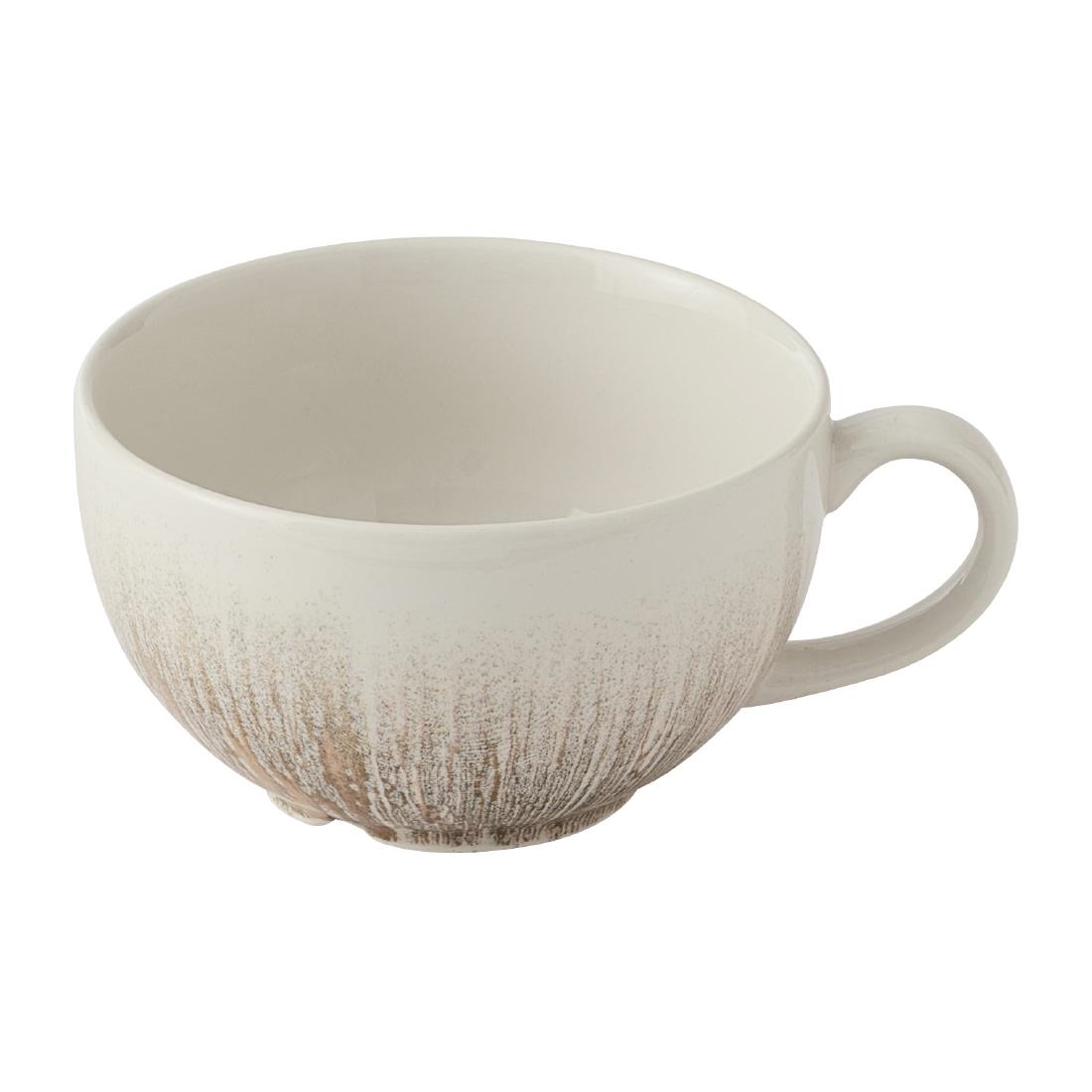 Churchill Super Vitrified Patterned Churchill Lyra Pink Cappuccino Cups 340Ml (12 Pack)