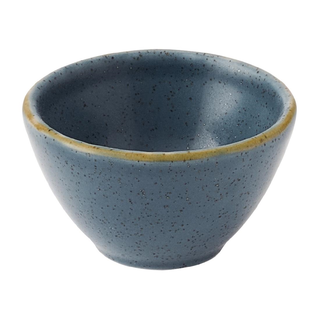 Churchill Super Vitrified Blue Churchill Stonecast Berry Dipping Pots 600Ml (12 Pack)