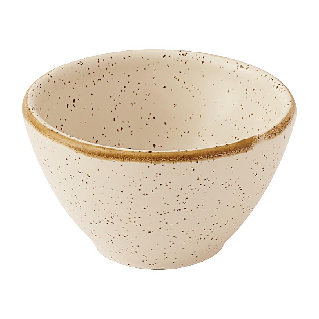 Churchill Super Vitrified Cream Churchill Stonecast Nutmeg Dipping Pots 600Ml (12 Pack)