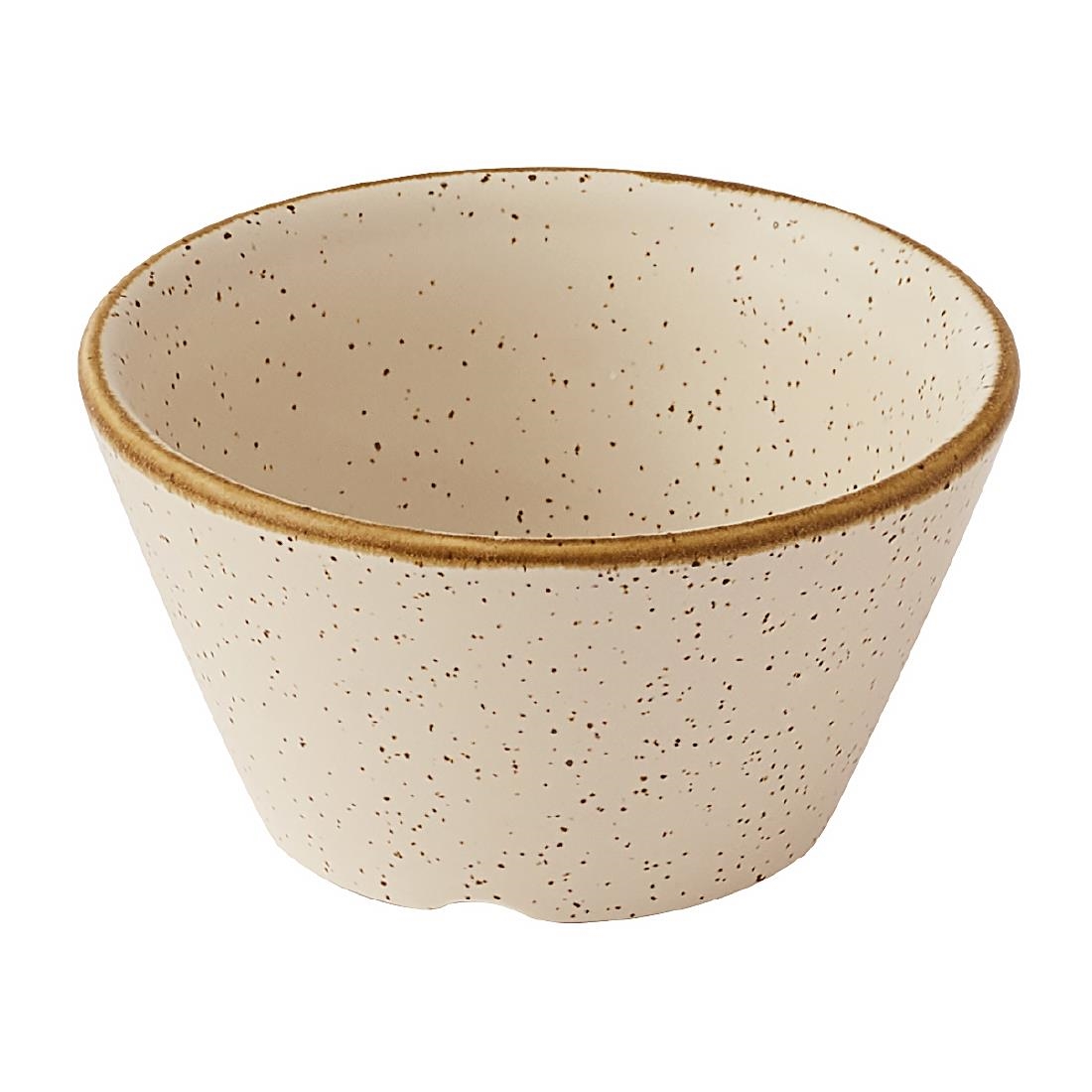 Churchill Super Vitrified Cream Churchill Stonecast Nutmeg Sauce Dishes 90Ml (12 Pack)