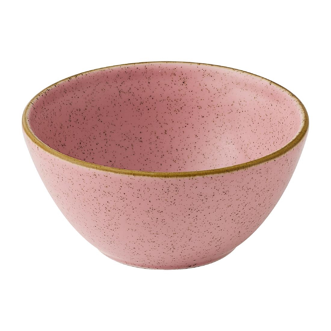 Churchill Super Vitrified Pink Churchill Stonecast Petal Snack Bowls 400Ml (12 Pack)