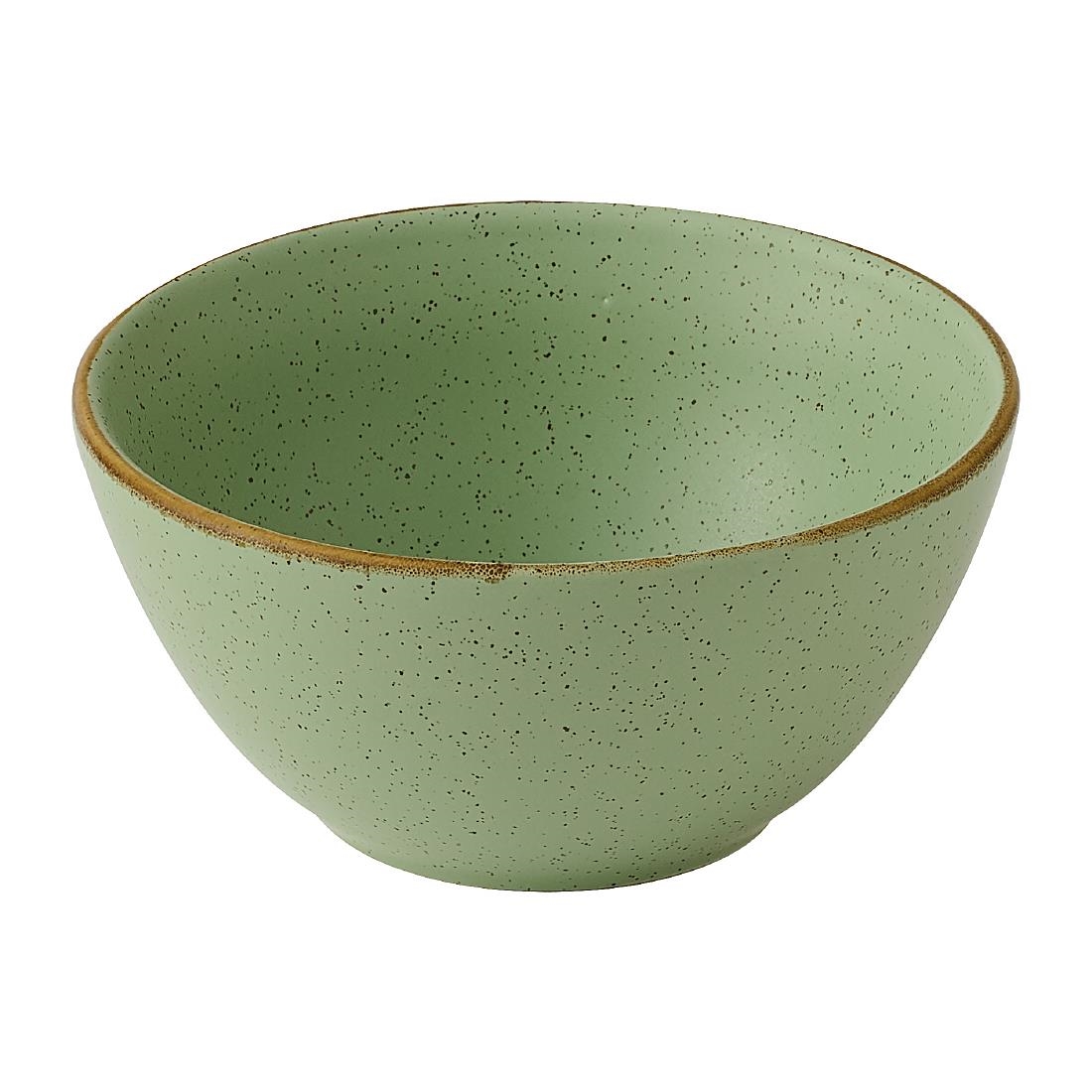 Churchill Super Vitrified Green Churchill Stonecast Sage Snack Bowls 400Ml (12 Pack)