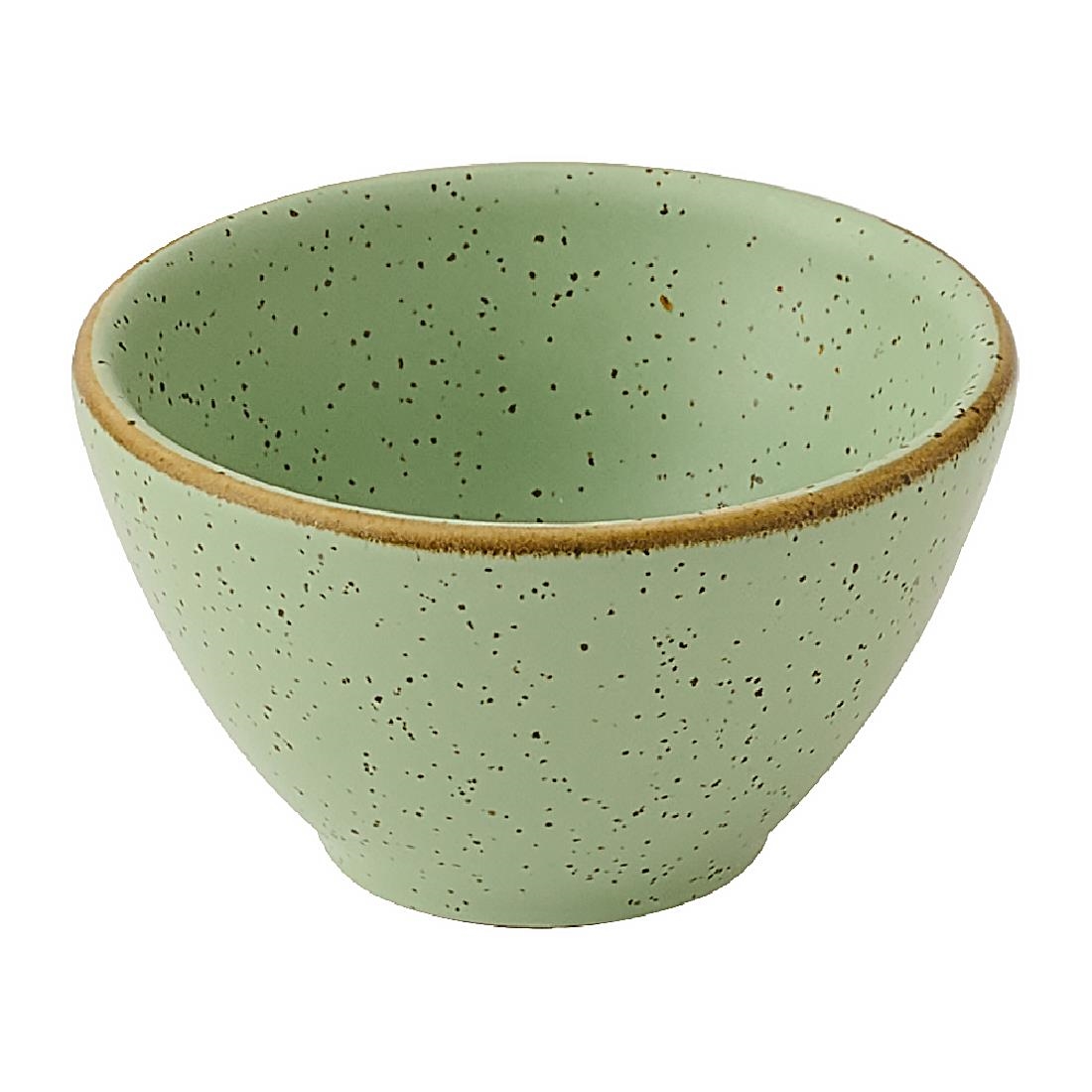 Churchill Super Vitrified Green Churchill Stonecast Sage Dipping Pots 600Ml (12 Pack)