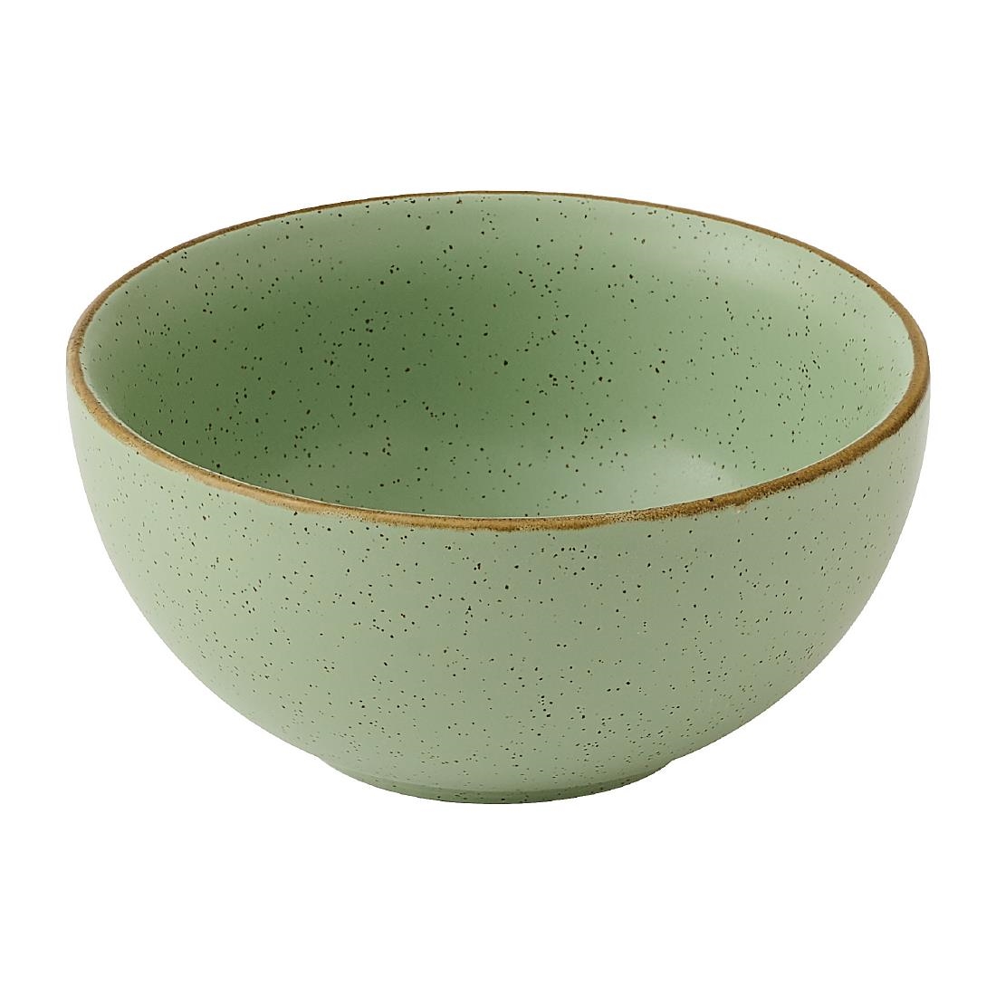 Churchill Super Vitrified Green Churchill Stonecast Sage Soup Bowls 470Ml (12 Pack)