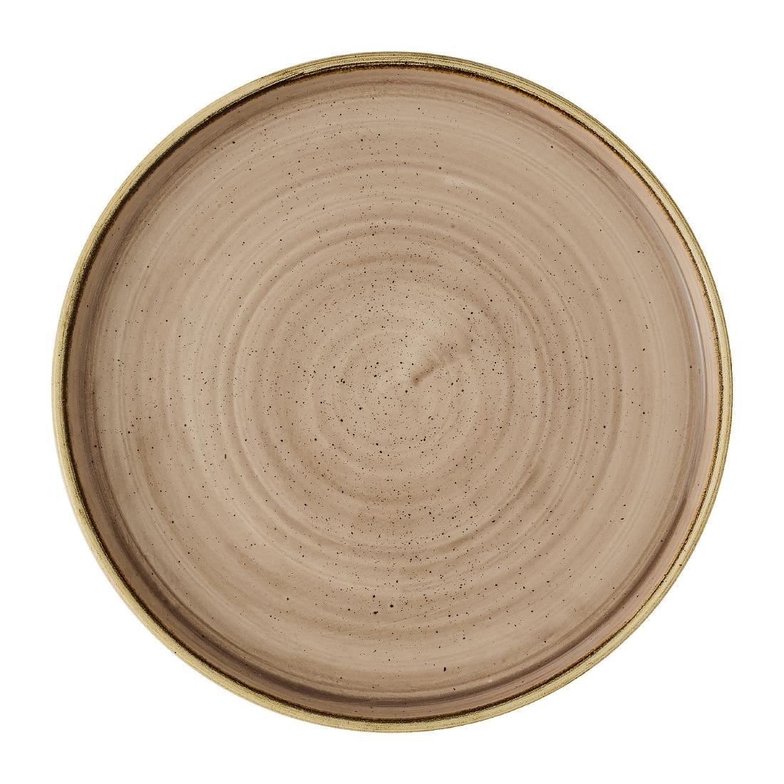 Churchill Super Vitrified Beige Churchill Stonecast Truffle Walled Plates 210Mm (6 Pack)