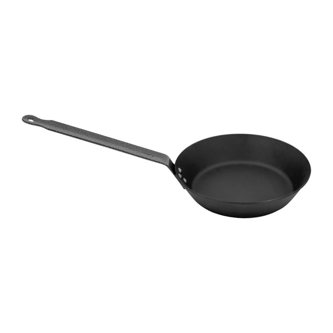 Samuel Groves Black Professional Seasoned Carbon Steel Frying Pan 20Cm