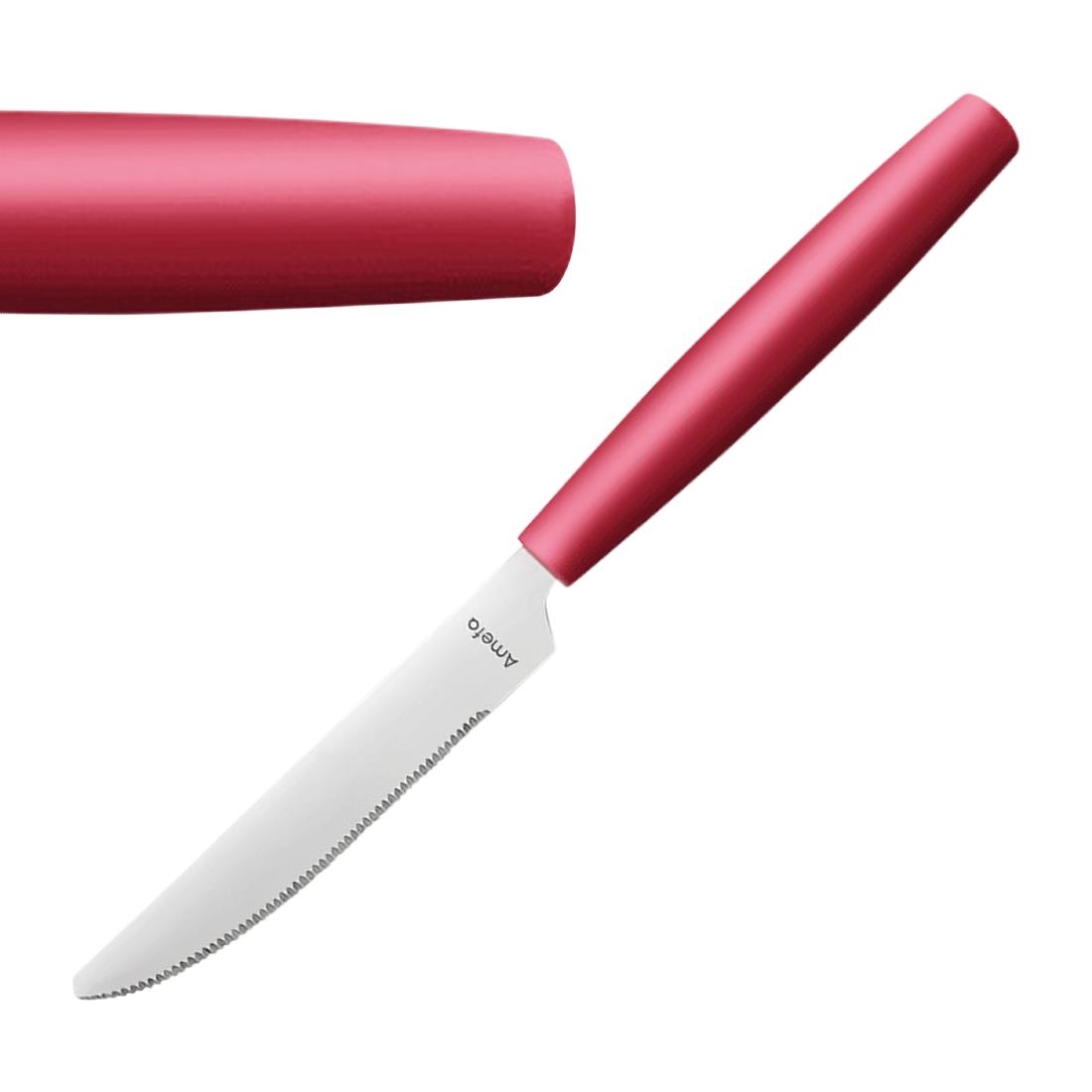 Amefa Red Pixel Table Knives (12 Pack)