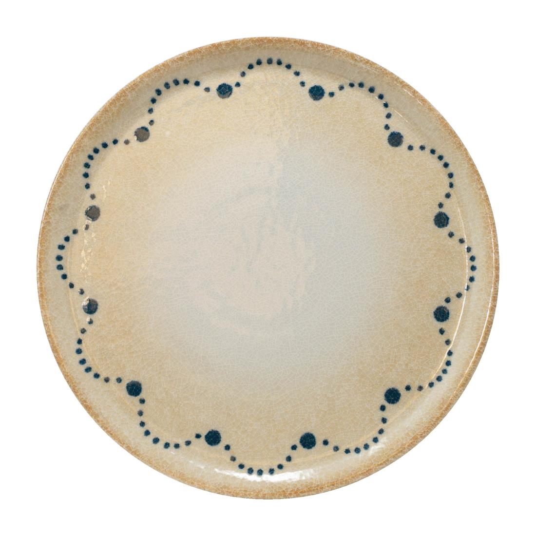 Artis Patterned Saturnia Napoli Pizza Plates Blue 330Mm (6 Pack)