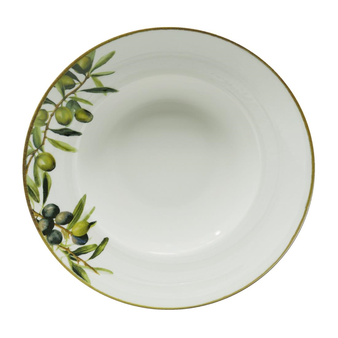 Artis Patterned Saturnia Napoli Pasta Bowls Olive 265Mm (6 Pack)