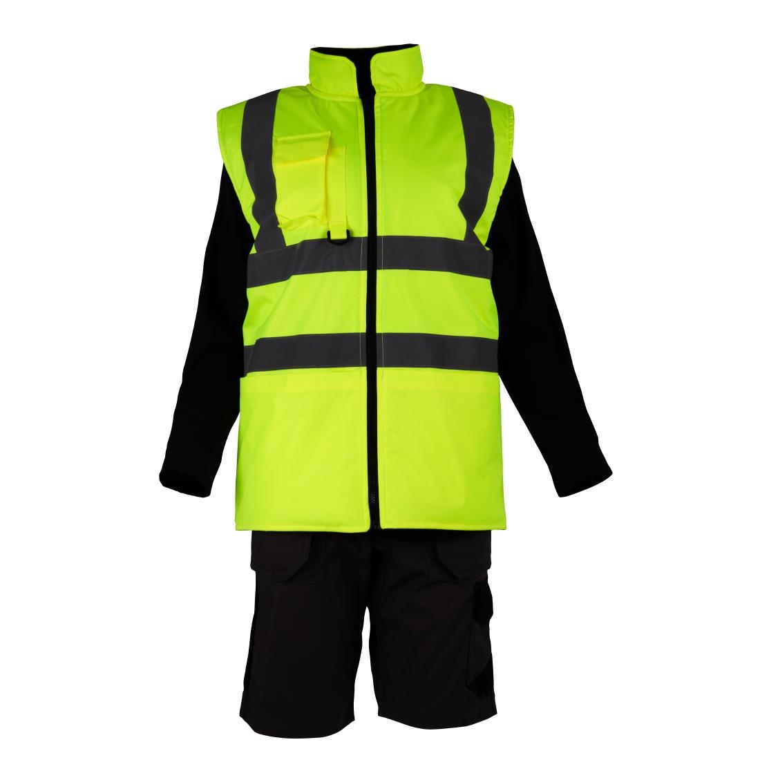 Keepsafe Yellow Hi Vis Bodywarmer Reversible L