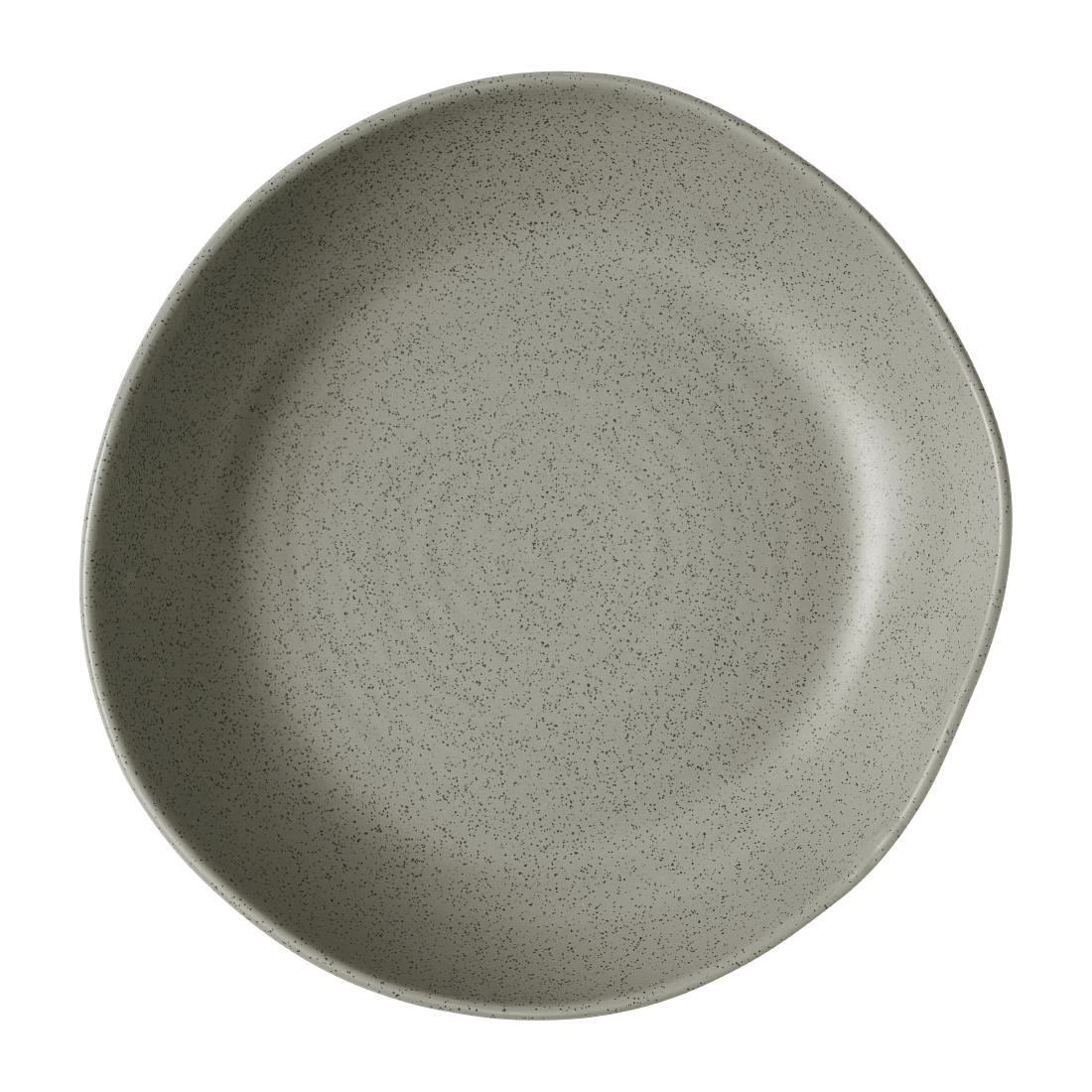 Churchill Super Vitrified Grey Churchill Stonecast Natural Organic Deep Bowls Peppercorn 250Mm (6 Pack)