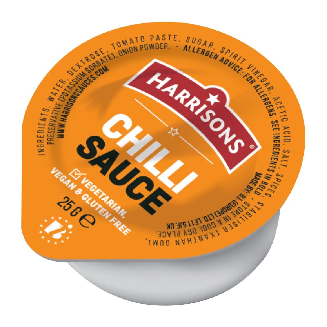 Harrisons Chilli Sauce Dip Pots 25G (100 Pack)