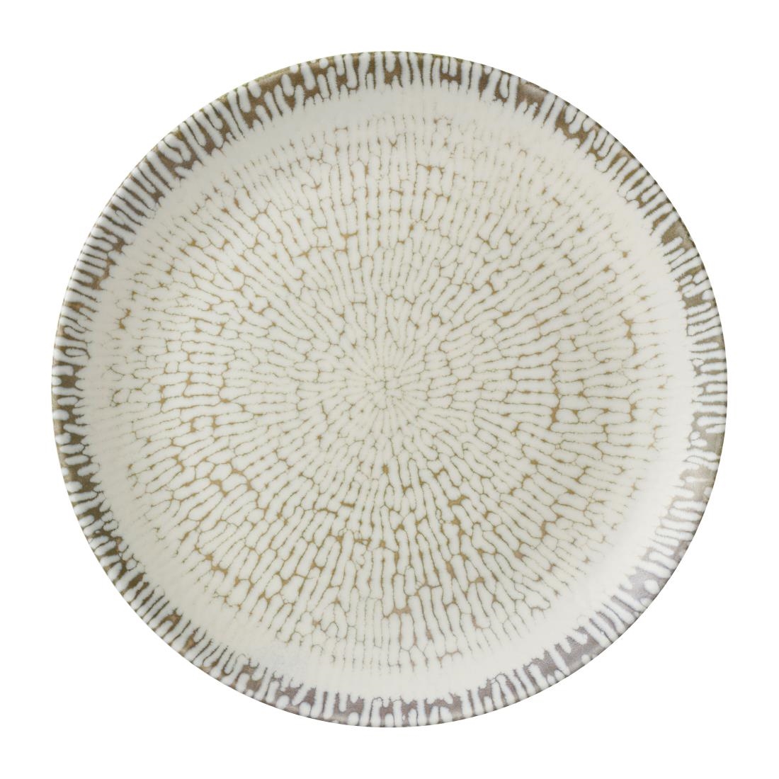 Churchill Super Vitrified Beige Churchill Cascade Coupe Plates Taupe 260Mm (12 Pack)