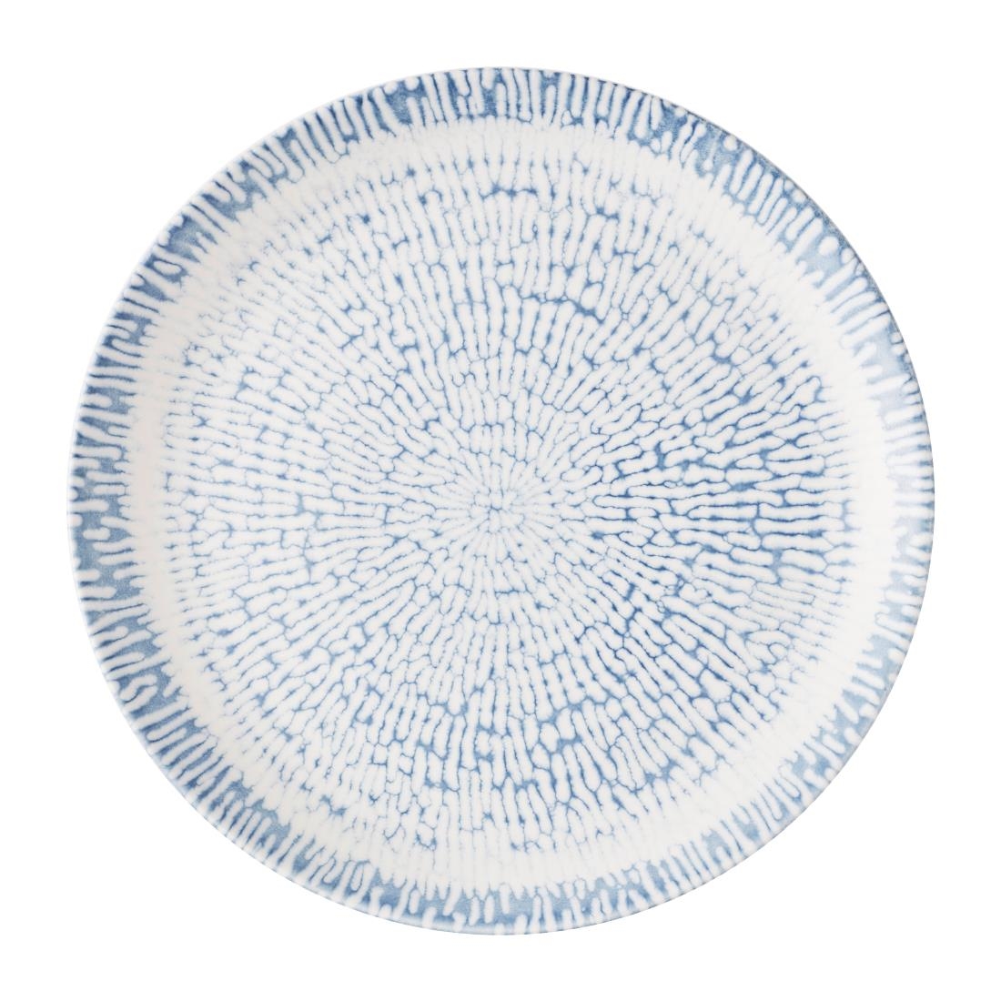 Churchill Super Vitrified Blue Churchill Cascade Coupe Plates Indigo 288Mm (12 Pack)