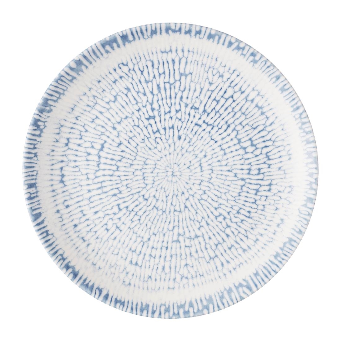 Churchill Super Vitrified Blue Churchill Cascade Coupe Plates Indigo 260Mm (12 Pack)