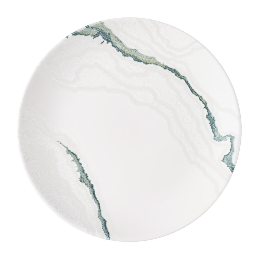 Churchill Super Vitrified Green Churchill Tide Coupe Plates 217Mm (12 Pack)