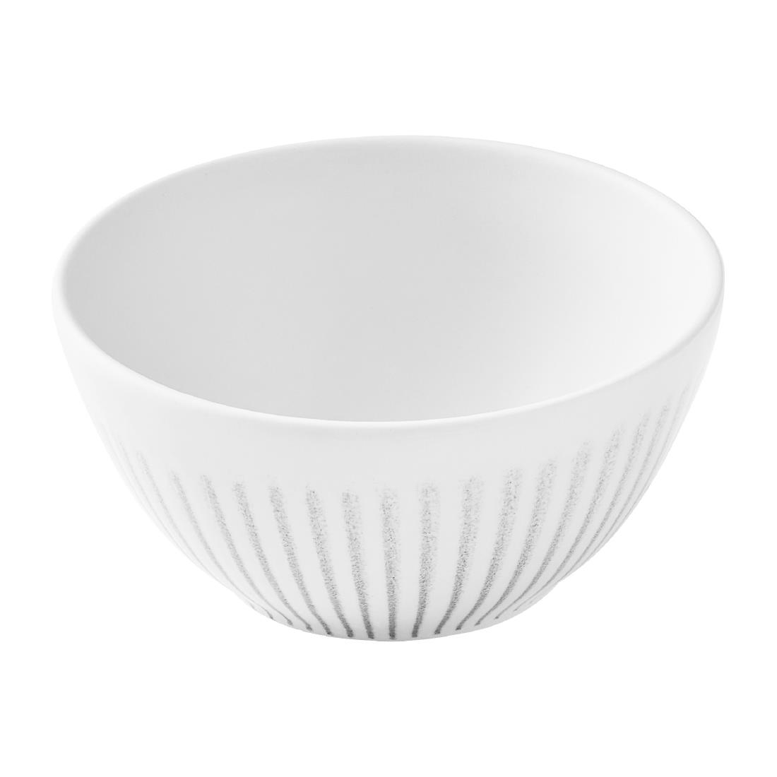 Churchill Super Vitrified White Churchill Era Contour Snack Bowls Grey 130Mm (12 Pack)