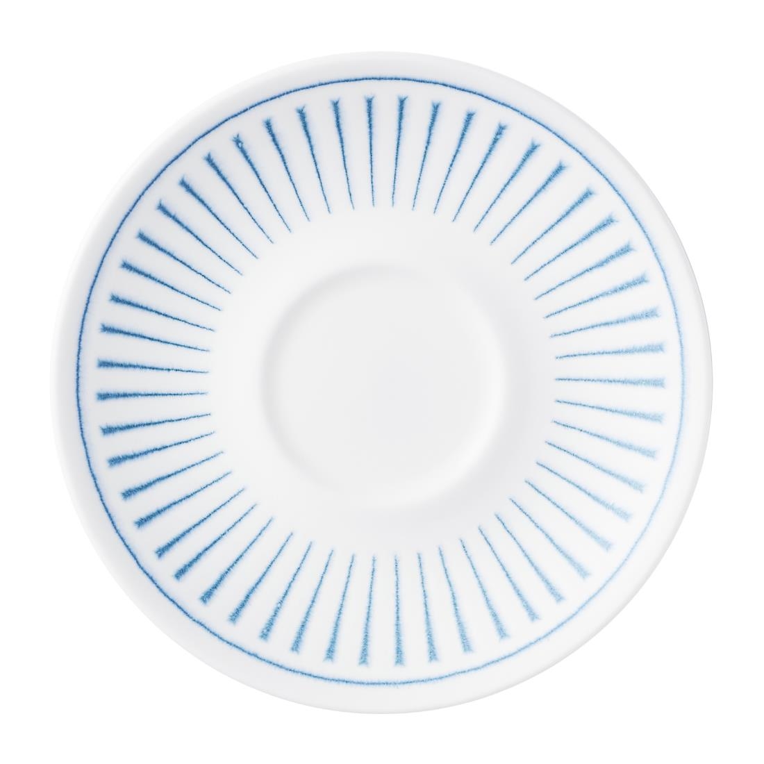 Churchill Super Vitrified Blue Churchill Era Cappuccino Saucers 156Mm (12 Pack)