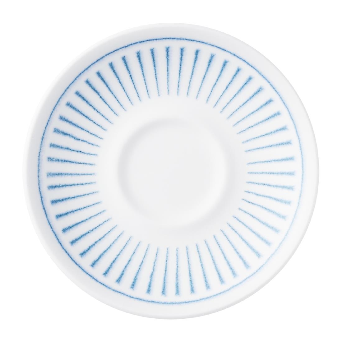Churchill Super Vitrified Blue Churchill Era Cappuccino Saucers 118Mm (12 Pack)