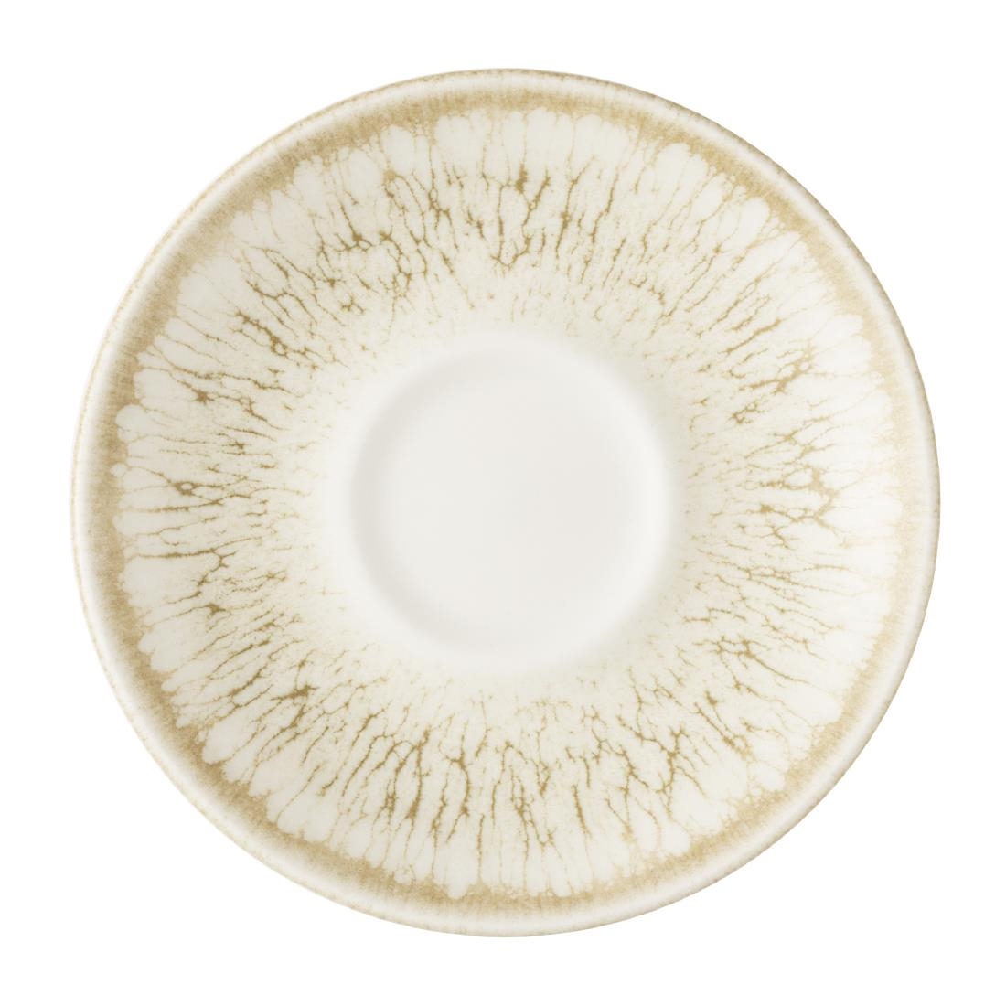 Churchill Super Vitrified Beige Churchill Inked Lumé Saucers Natural 118Mm (12 Pack)