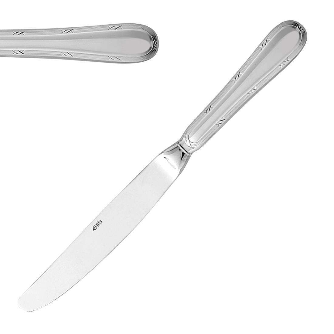 Elia Silver Ribbon Hollow Handle Table Knives (12 Pack)