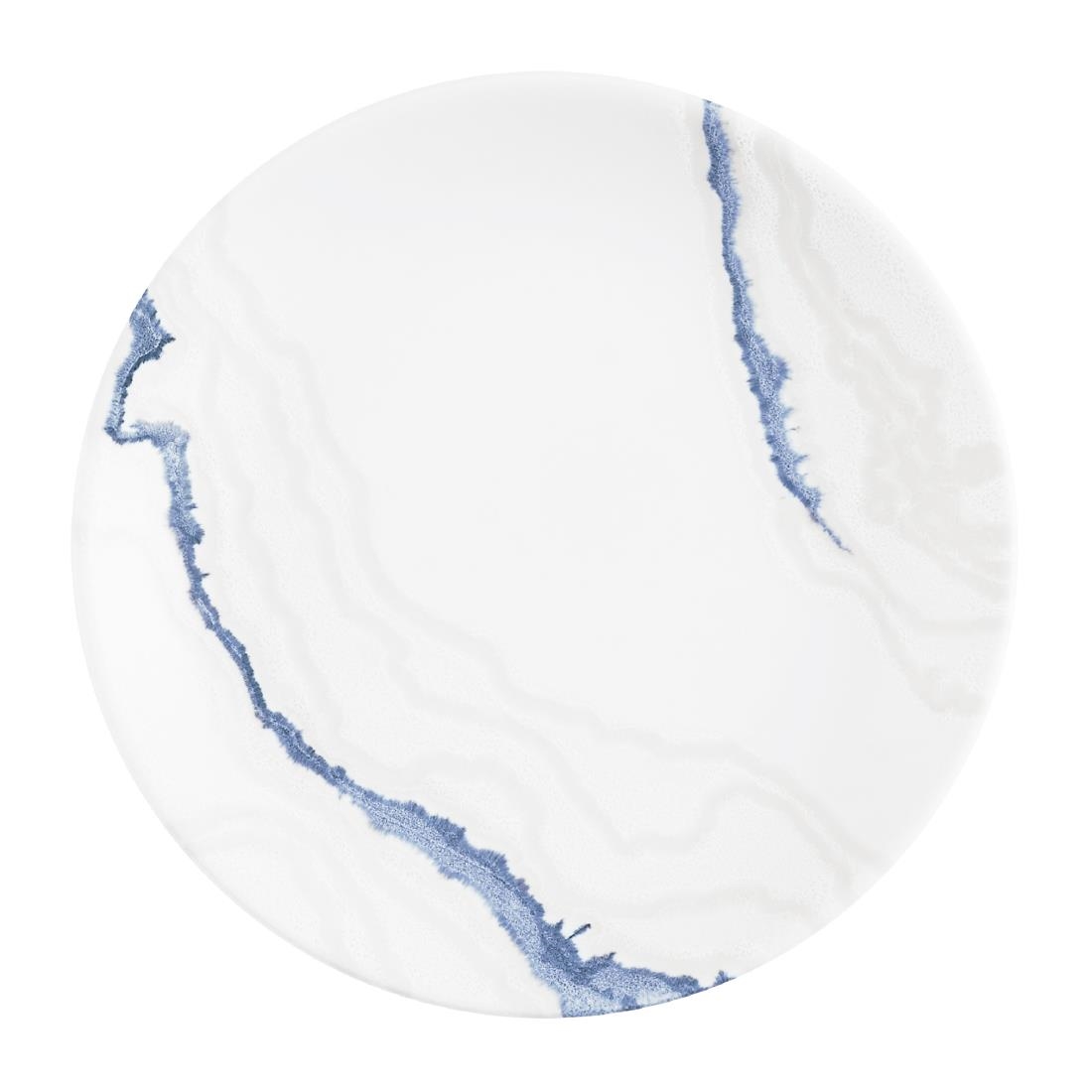 Churchill Super Vitrified Blue Churchill Tide Accents Evolve Coupe Plates 165Mm (12 Pack)